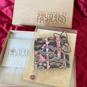 Y2K Celestial Crane Studio Paper Quilt Origami Ornament EUC w/Gift Box EUC